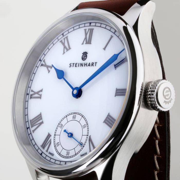 Steinhart MARINE CHRONOMETER 42 white roman Riesige Rabatte