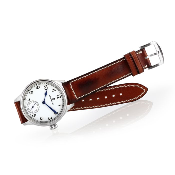 Steinhart MARINE CHRONOMETER 42 white arabic 50% Rabatt mit kostenlosem Versand