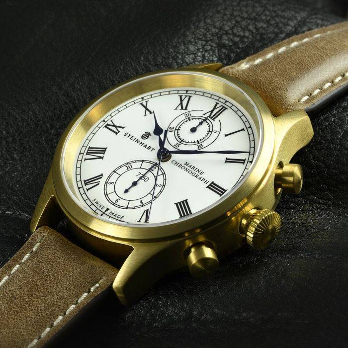 Steinhart Marine-Chronograph Bronze Premium Römisch Begrenzt auf 3 Tage