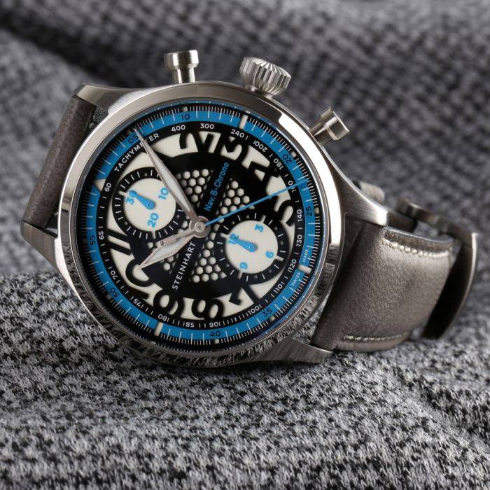 Steinhart NAV.B-CHRONO 42 SKELETON blue Rabatte dieses Monats
