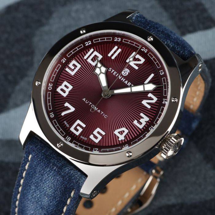 Steinhart Military 47 automatic red Schlussverkauf