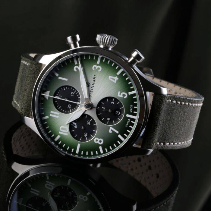 Steinhart Pilot Chronograph 42 green SUMMER EDITION Günstig kaufen