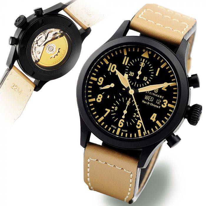 Steinhart Nav B Chrono II Black DLC Online Shopping
