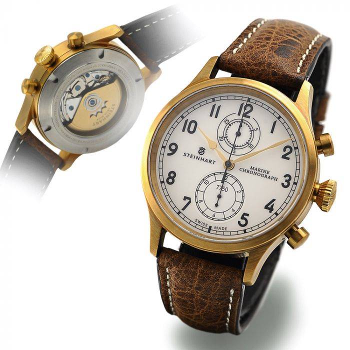 Steinhart Marine-Chronograph Bronze Premium Räumungsverkauf