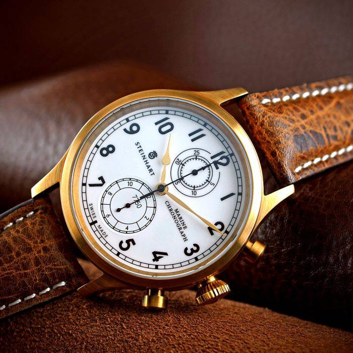 Steinhart Marine-Chronograph Bronze Premium Räumungsverkauf
