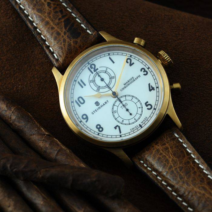 Steinhart Marine-Chronograph Bronze Premium Räumungsverkauf