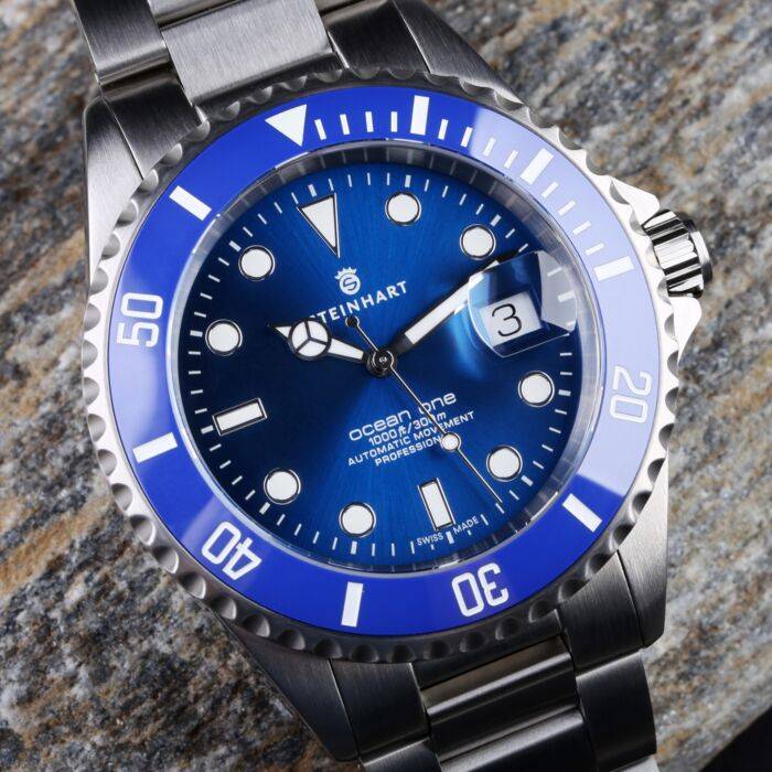 Steinhart Ocean One premium BLUE Ceramic Taucheruhr Tiefpreis