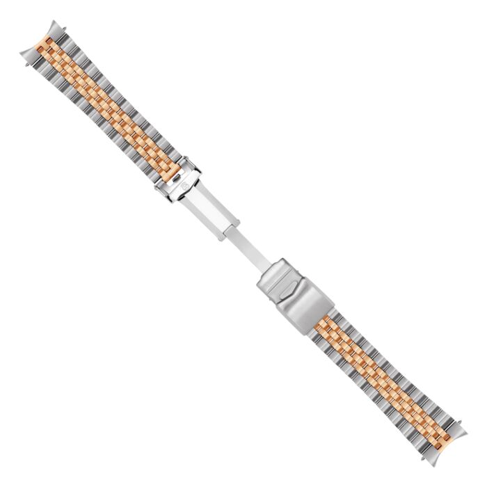 Steinhart Stahlband bicolor satiniert 22x18 mm fünfreihig inkl. Bandanstöße Zeitbegrenzte Promotion