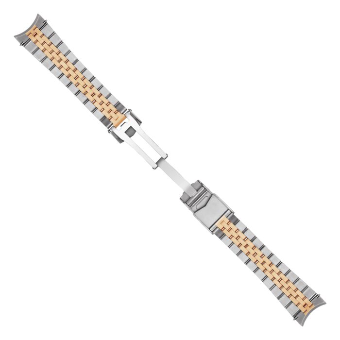Steinhart Stahlband bicolor satiniert 22x18 mm fünfreihig inkl. Bandanstöße Zeitbegrenzte Promotion