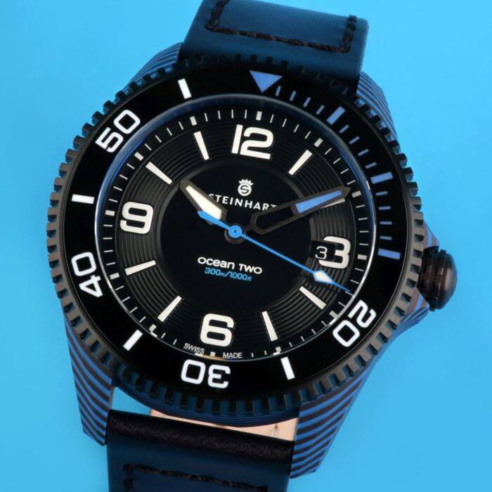 Steinhart Ocean 2 premium Carbon Blue Taucheruhr Sonderangebot