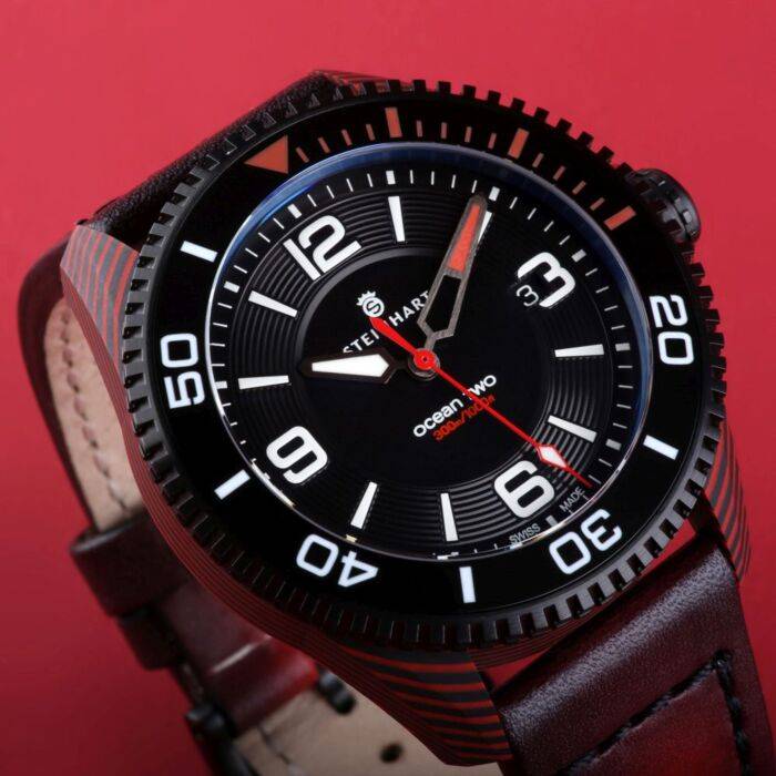 Steinhart Ocean 2 premium Carbon Red Taucheruhr Rabatt