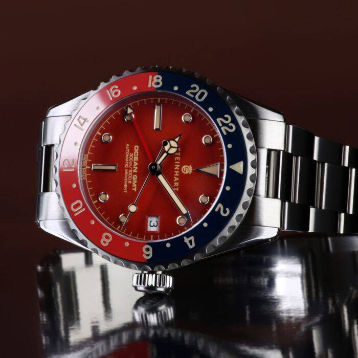 Steinhart Ocean 39 vintage GMT premium red ceramic Günstig kaufen