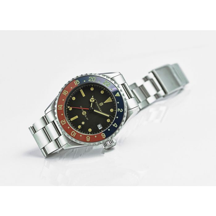 Steinhart Ocean 39 vintage GMT premium BLUE-RED Ceramic Versandkostenfrei