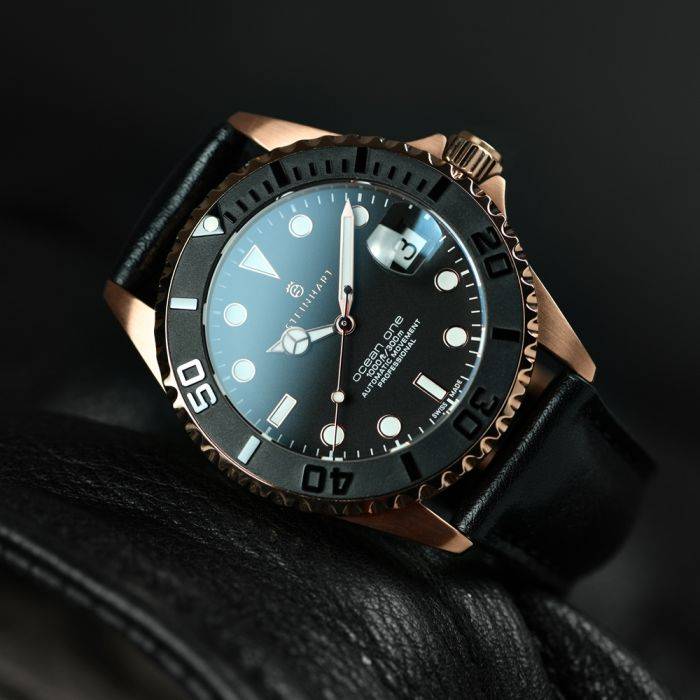 Steinhart Ocean 39 PINK-GOLD Ceramic Taucheruhr Flash Sale