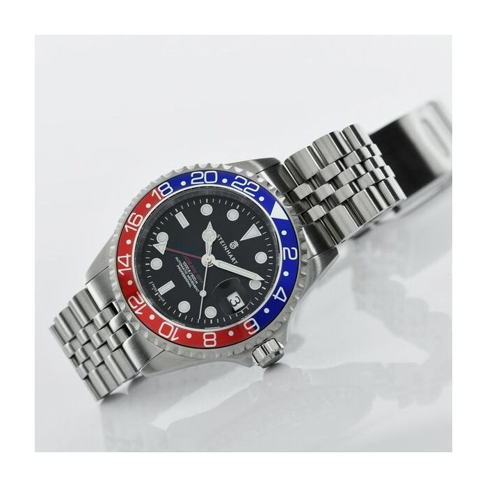 Steinhart Ocean One GMT BLUE-RED.2 Taucheruhr Saisonschlussverkauf
