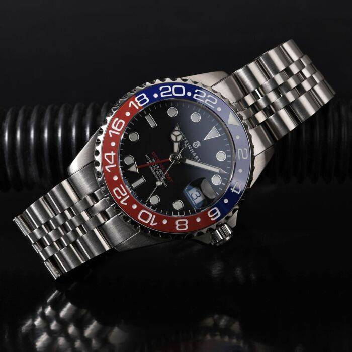 Steinhart Ocean 39 GMT.2 BLUE-RED Ceramic Taucheruhr Black Friday