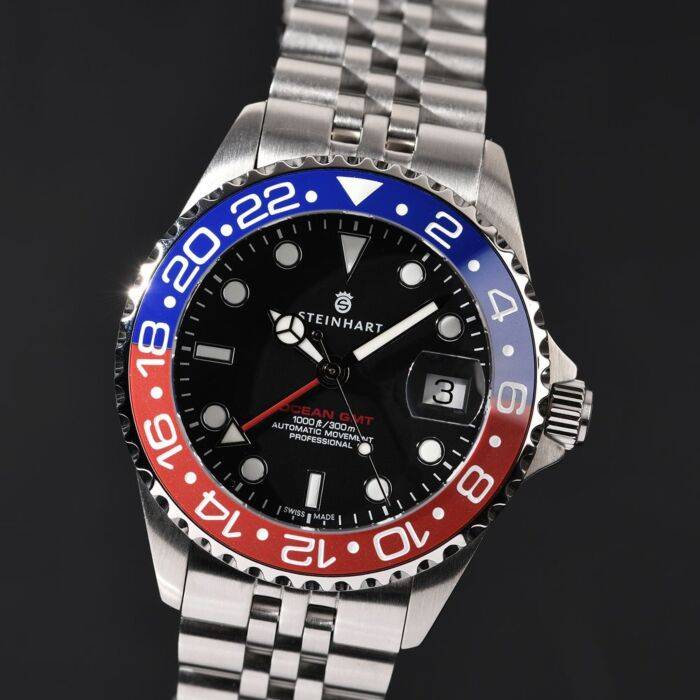 Steinhart Ocean 39 GMT.2 BLUE-RED Ceramic Taucheruhr Black Friday