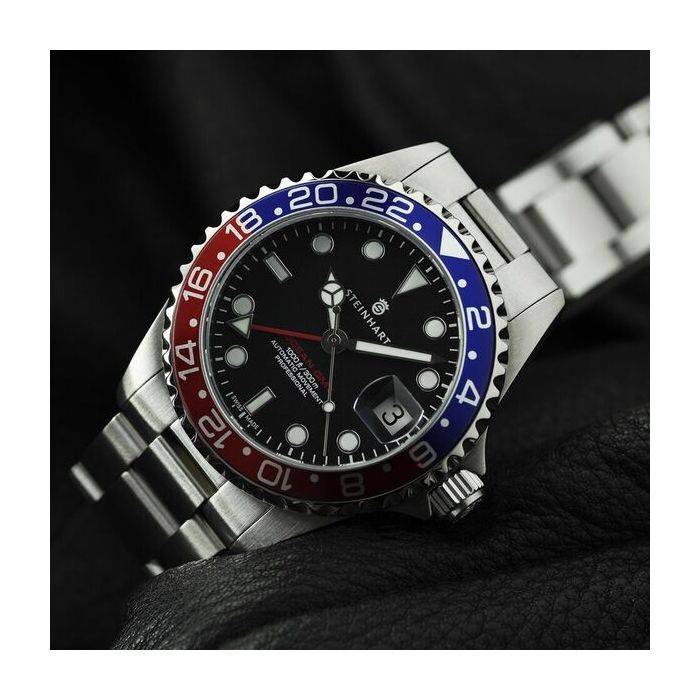 Steinhart Ocean 39 GMT BLUE-RED Taucheruhr Cyber Monday
