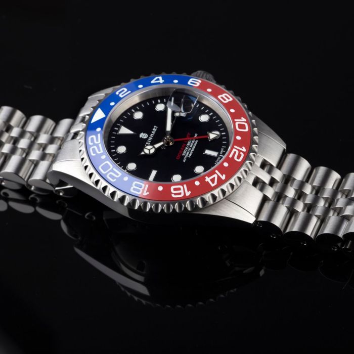 Steinhart Ocean One GMT BLUE-RED. 2 Ceramic Taucheruhr Muttertagsangebot