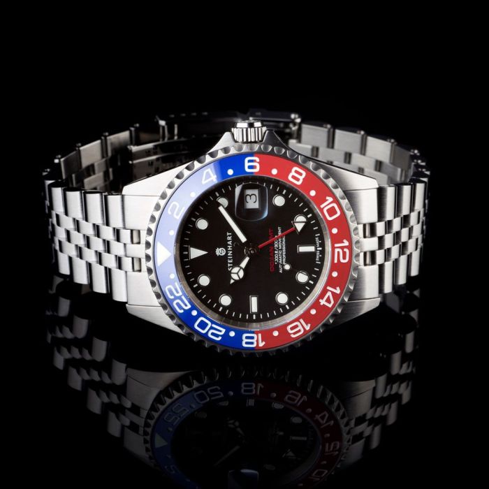 Steinhart Ocean One GMT BLUE-RED. 2 Ceramic Taucheruhr Muttertagsangebot