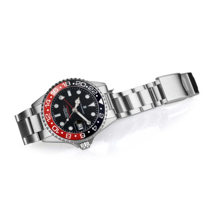 Steinhart Ocean 39 GMT BLACK-RED Ceramic Taucheruhr Vatertagsangebot