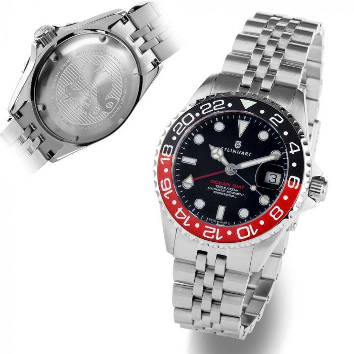 Steinhart Ocean 39 GMT.2 BLACK-RED Ceramic Taucheruhr Jubiläumsangebot