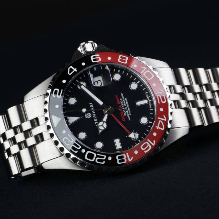 Steinhart Ocean 39 GMT.2 BLACK-RED Ceramic Taucheruhr Jubiläumsangebot