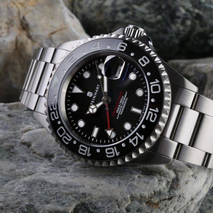 Steinhart Ocean One GMT BLACK Ceramic Taucheruhr Lagerräumung