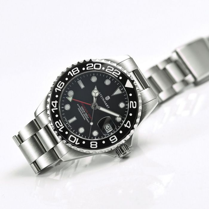 Steinhart Ocean 39 GMT BLACK Ceramic Taucheruhr Heißer Verkauf