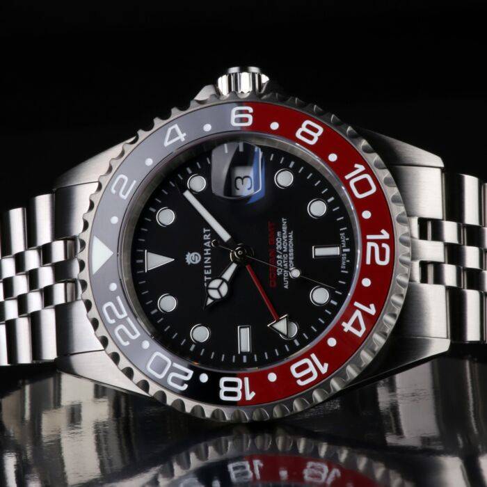 Steinhart Ocean One GMT BLACK-RED. 2 Ceramic Taucheruhr Online Outlet