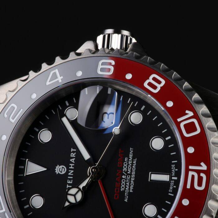 Steinhart Ocean One GMT BLACK-RED Ceramic Taucheruhr Zeitlich begrenztes Angebot