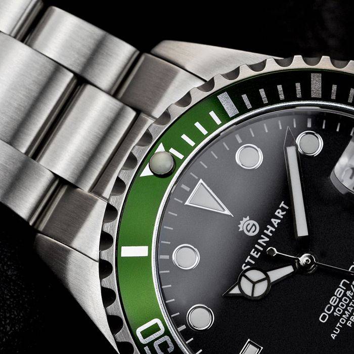 Steinhart Ocean 39 GREEN Taucheruhr Große Rabatte
