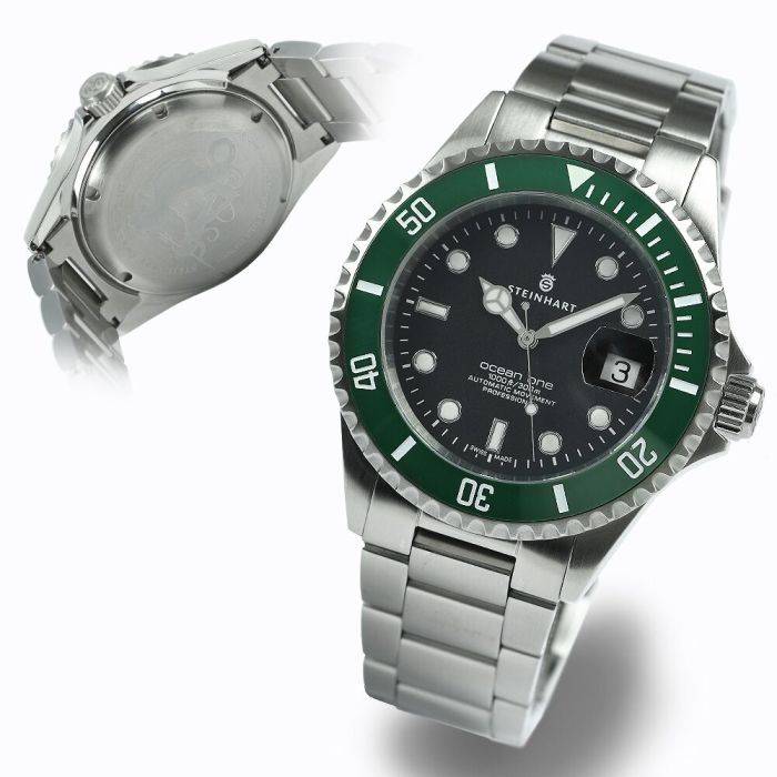 Steinhart Ocean One GREEN Ceramic Taucheruhr Kauf eins, bekomm eins gratis