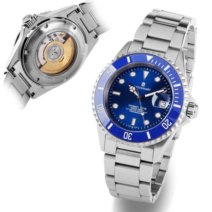Steinhart Ocean One premium BLUE Ceramic Taucheruhr Riesige Ersparnisse