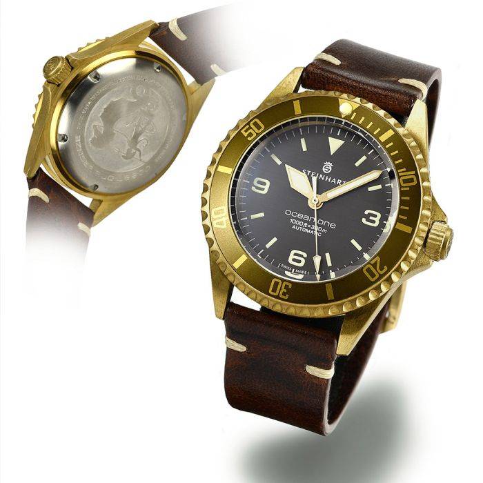 Steinhart Ocean One Bronze LIGHT-BROWN Taucheruhr Tiefpreis
