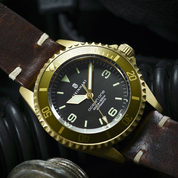 Steinhart Ocean One Bronze LIGHT-BROWN Taucheruhr Tiefpreis