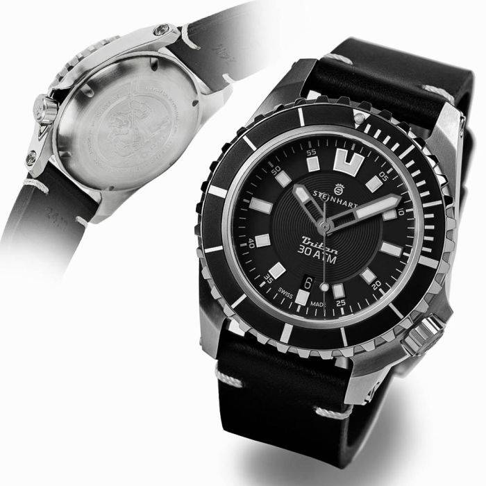 Steinhart Triton 30 ATM BLACK Taucheruhr Letzte 3 Tage