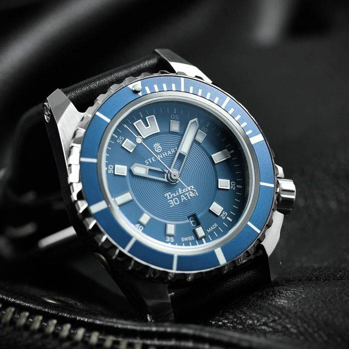 Steinhart Triton 30 ATM BLUE Taucheruhr Neueste Stile