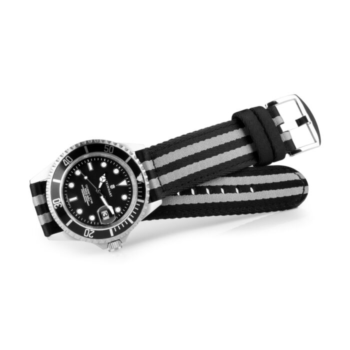 Steinhart Natoband schwarz/grau Begrenztes Angebot