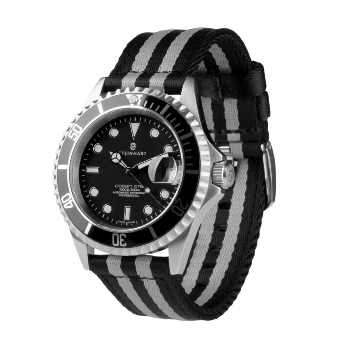 Steinhart Natoband schwarz/grau Begrenztes Angebot