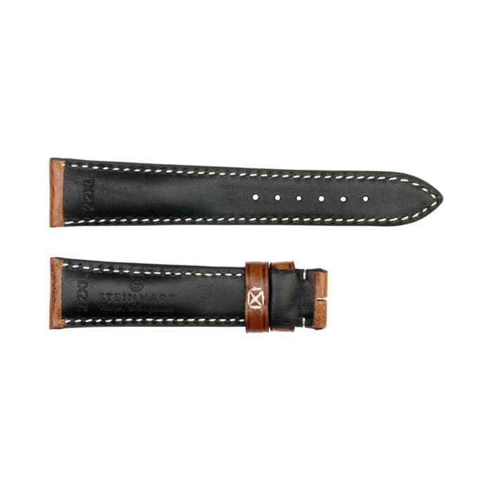 Steinhart Lederband braun für Flight Timer White Größe L Fabrikpreis