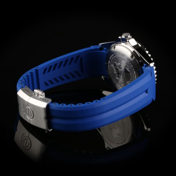 Steinhart Kautschukband blau 20x16 mm für Ocean 39 mit Schließe Stahl Sonderangebot